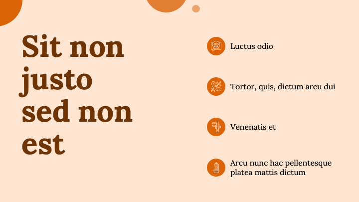 Bold Tangerine slide 3